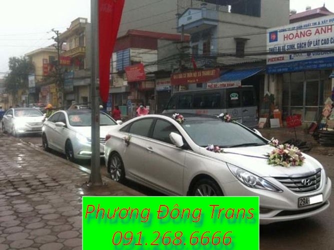 Cho Thuê Xe Cưới màu Trắng hyundai sonata- 0912686666